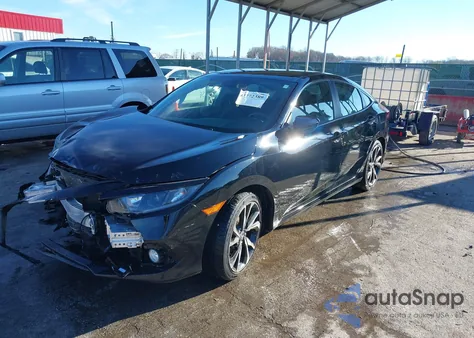 2019 Honda Civic Sport z USA, uszkodzony, nr VIN 2HGFC2F86KH546389